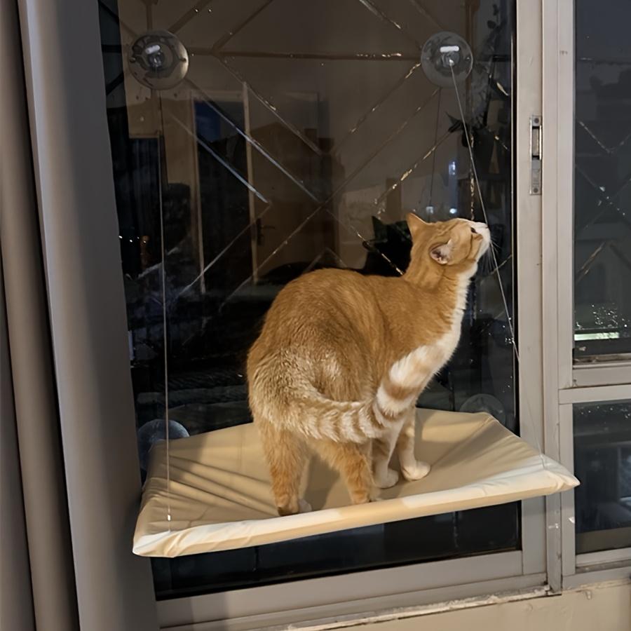 Лежанка для кошки на окно, гамак на окно для кошки, безопасная среда обитания, кошачий каркас, экономящее место окно, кошачье сиденье