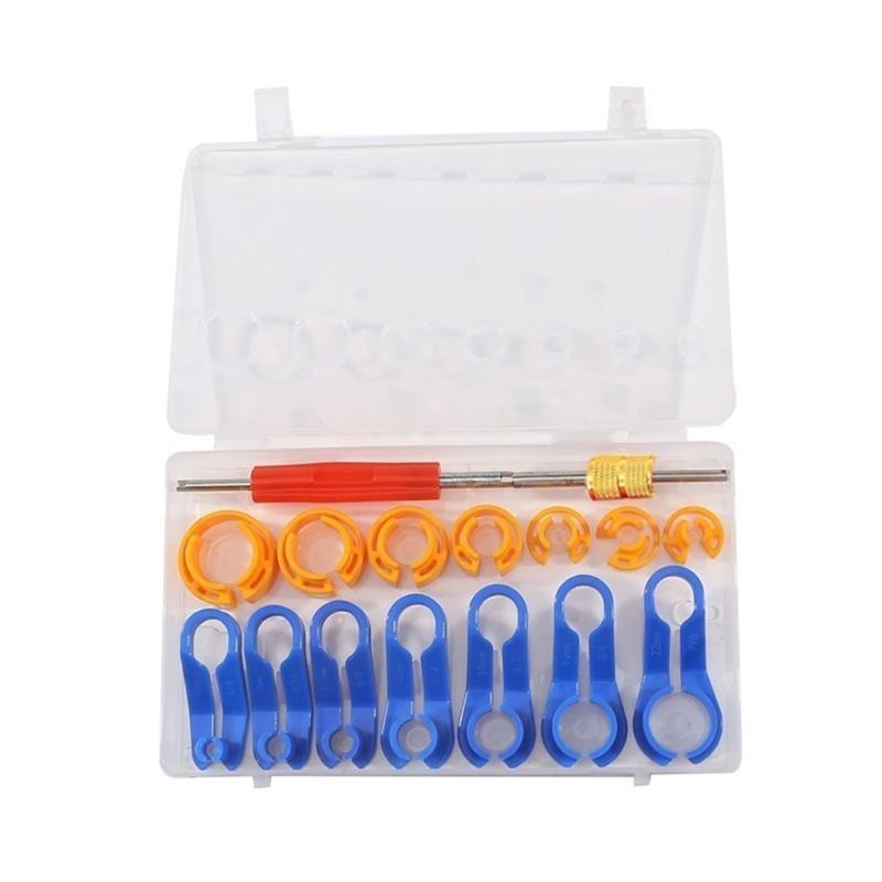 XA6H 16Pcs Quick Release Automotive Tool Set for Oil Pipe and Cooling Line Removal
