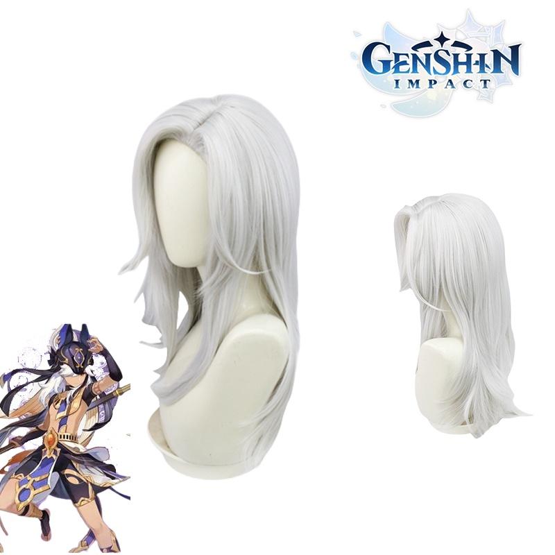 Genshin Impact Cyno Cosplay Wig Look Like Your Favorite Character With Realistic Details! Perfect For Themed Parties!