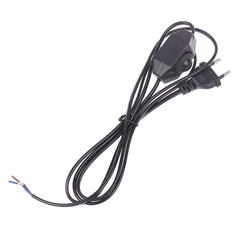 1.8M Extension Cord With Dimmer Eu Plug Control Switch Power Cable Cord Eu Plug For Table Lamp 220V Electricity Wire