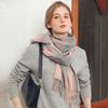 Women Scarf Winter Plaid Tassel Shawl Warm
