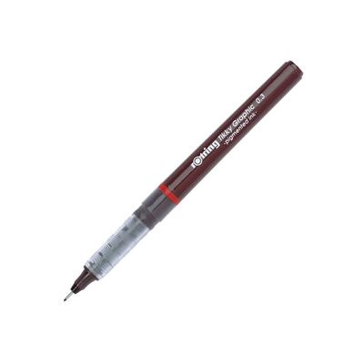 Ручка Rotring Fiber Tip Pen Tikki 1904753 подлинный импортный продукт 0,3 мм