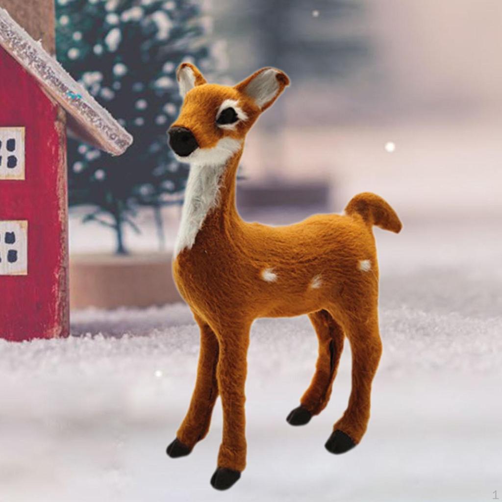 Статуя пятнистого оленя, женская творческая модель, скульптура для книжной полки на лужайке, патио