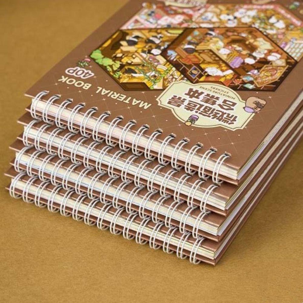 Landscape Stickers Miniature Scene Sticker Dream Town 4.0 Series Cottages Quiet Book Children Gift