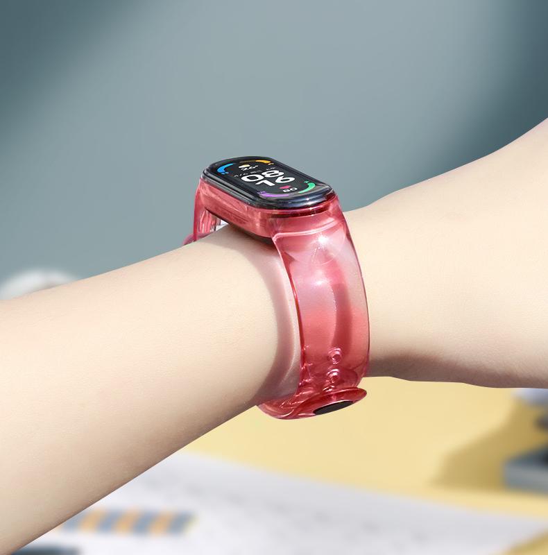 Ремешок для Xiaomi Mi Band 6 5 4 3, сменный браслет для Mi Band5, браслет из ТПУ с защитой от пота, сменный ремешок для Miband Mi, ремешки для часов