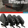 Новый 1/4 шт. универсальный автомобильный задний бампер диффузор акульий плавник спойлер задний бампер