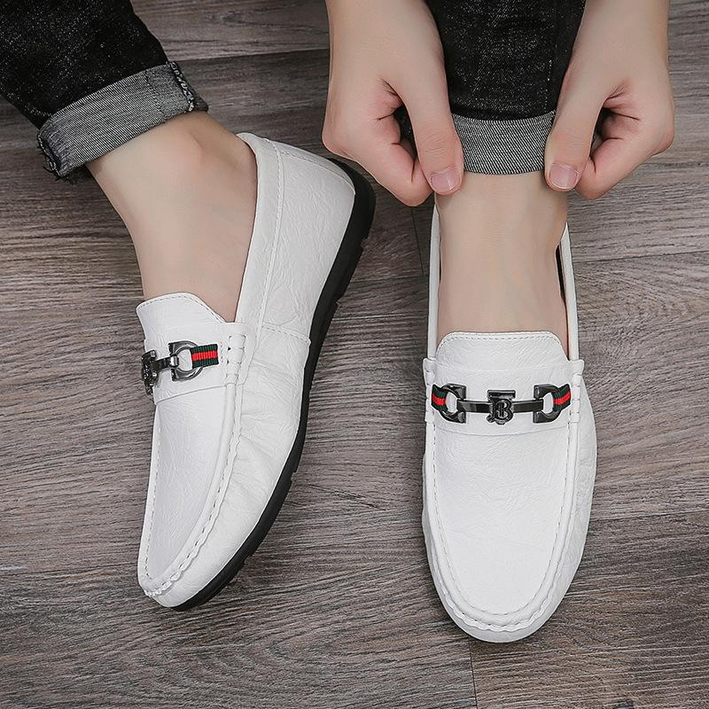 New Spring Men's Shoes Doudou Shoes Men's Viral Trends One Pedal Breathable Soft-soled Loafers Casual Shoes