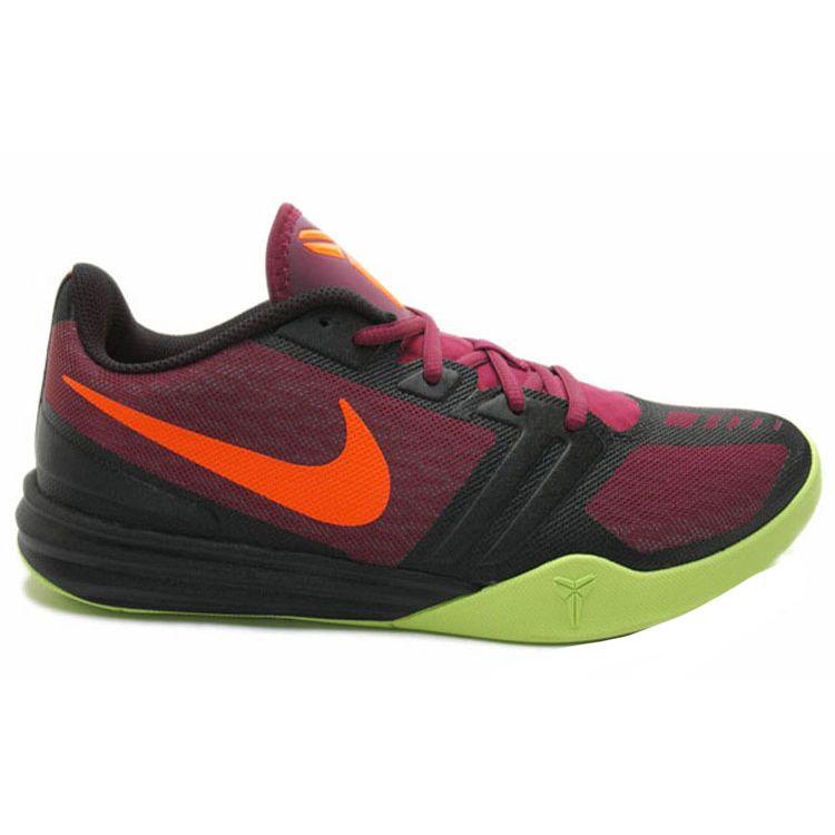 Nike KB Mentality Кобе Амортизация Нескользящие Прочные Поддержка Низкий Верх Ретро Баскетбольные Кроссовки Мужские кроссовки Черно-Фиолетовые 704942-601