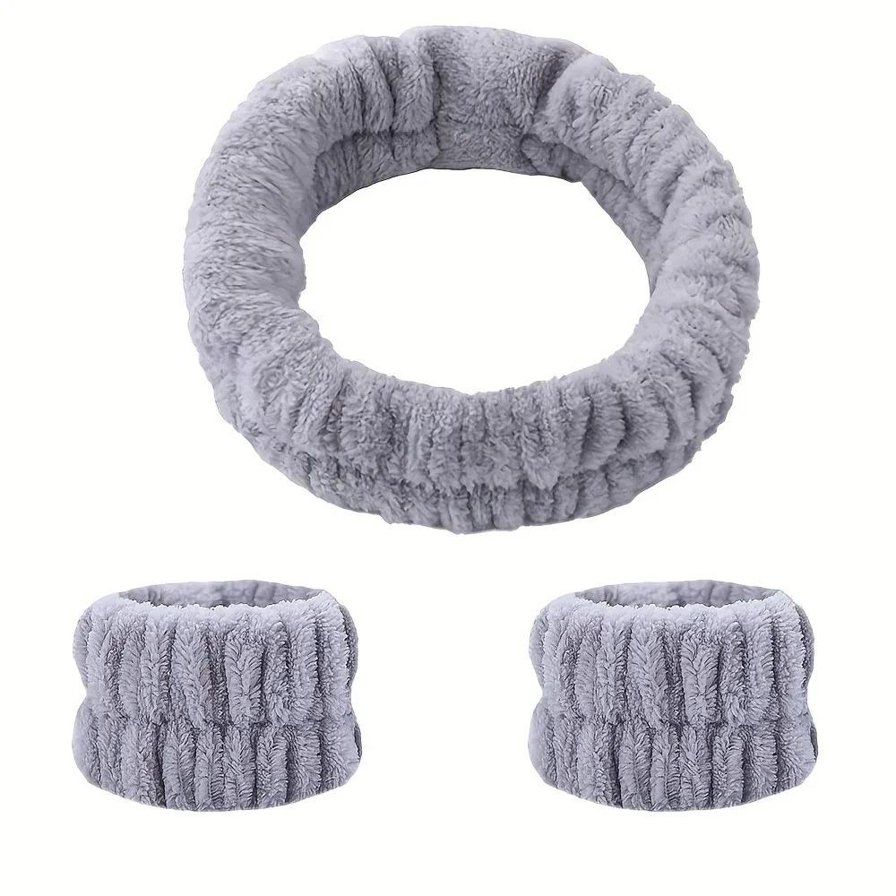 Coral Velvet Face Wash Hairband Reusable Skin Care Hairband New High-elastic Hairband  Makeup