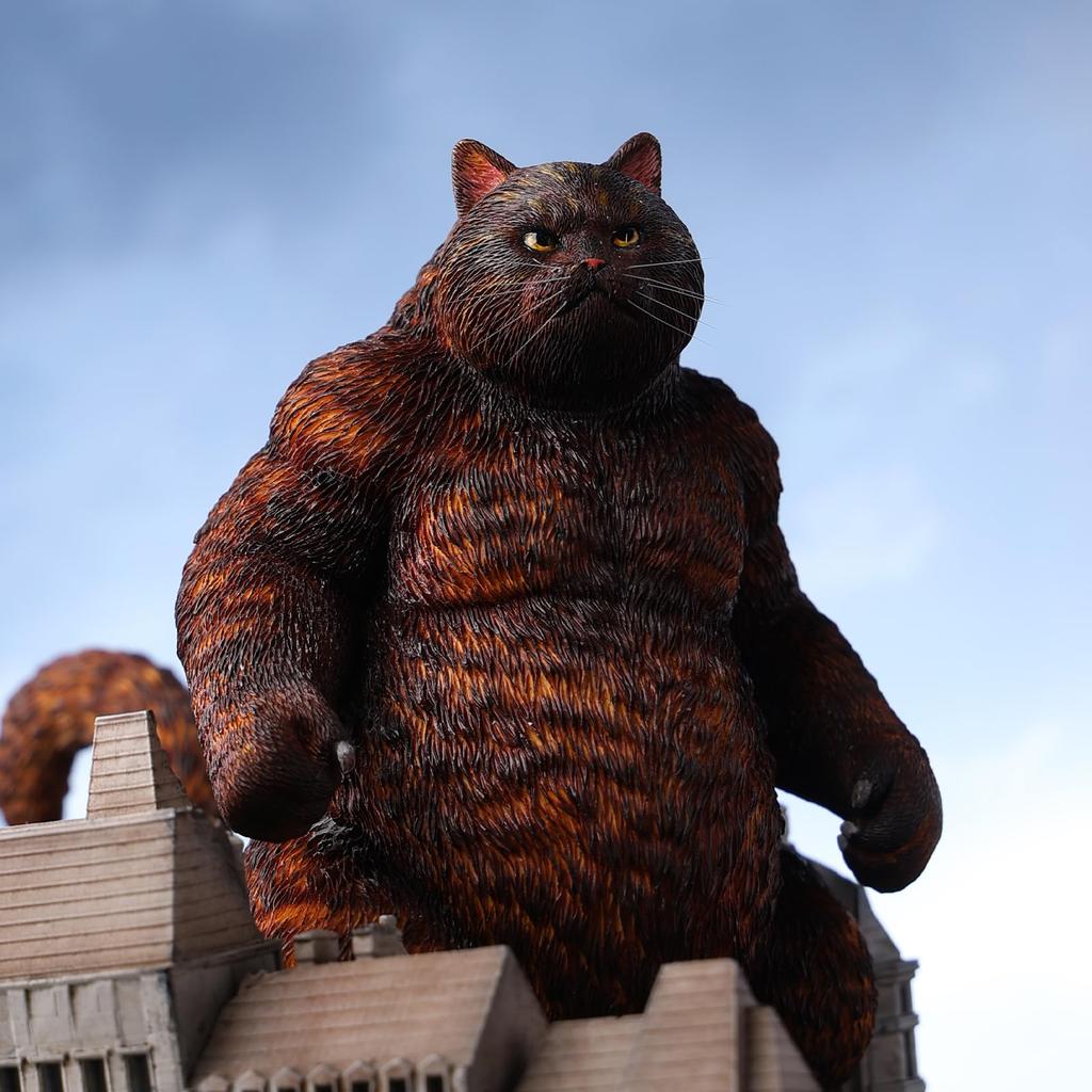 JXK Годзинян Статуэтка Кошки Кошка Любитель Кошек Смола Модель Настольный Аксессуар Украшение Подарок на День Рождения Расписанный Готовый Продукт (2-е издание)