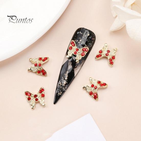 10 шт., подвески для ногтей в виде бабочек, блестящие стразы, инкрустация из искусственного кристалла, 3D подвески, аксессуары для маникюра «сделай сам», ювелирные изделия для дизайна ногтей, украшения для чехла для телефона, украшения для ногтей