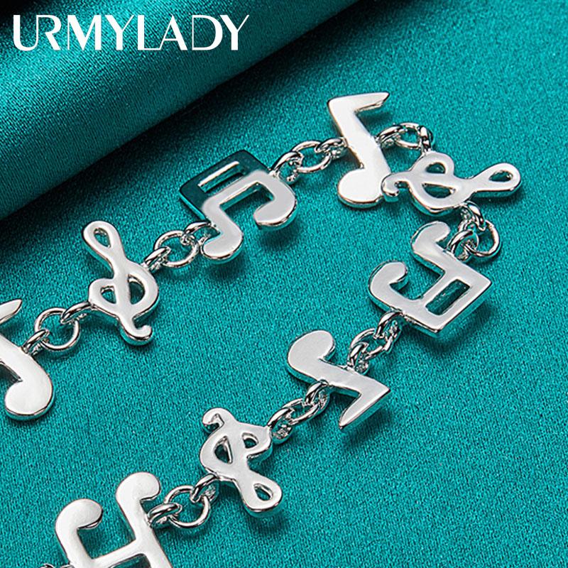 Браслет-цепочка из стерлингового серебра 925 пробы для женщин, модные свадебные украшения для помолвки и вечеринки