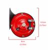 Qi Super Loud Dual Trumpet Air Horn Компрессор 12 В Автомобиль Грузовик Поезд Внедорожник Красный
