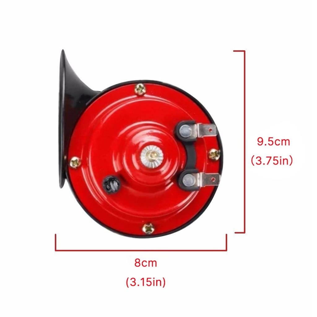 Qi Super Loud Dual Trumpet Air Horn Компрессор 12 В Автомобиль Грузовик Поезд Внедорожник Красный