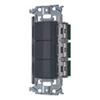 Panasonic Frame Set Triple Upper Middle Lower 15A 300V AC Matte Gray WNSS50422H SO-STYLE Switch/Mounting 4-way 3-way 3-way