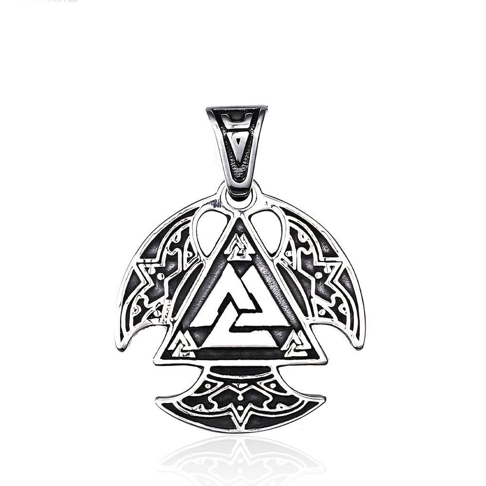 Креативное ретро скандинавское мужское ожерелье, кулон с кельтским узлом, модный талисман викингов, мужские аксессуары на шею