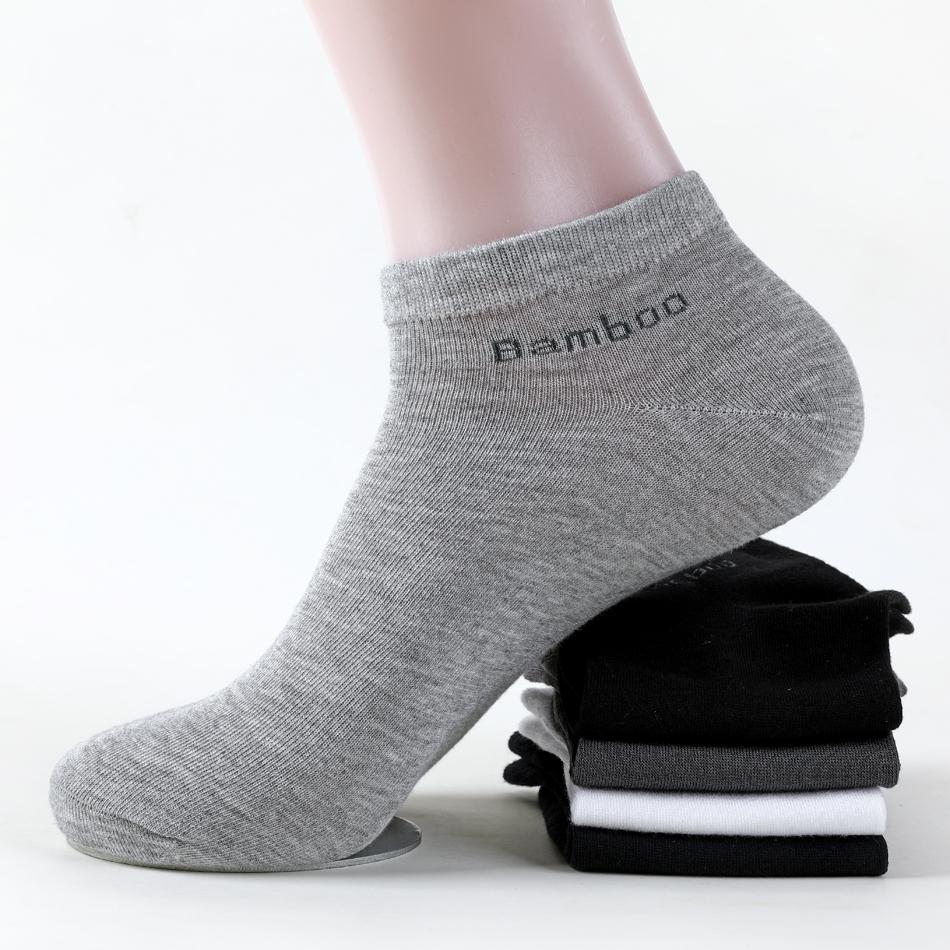 10 Pairs-pack Bamboo Fiber Men's Ankle Socks Size 38-45