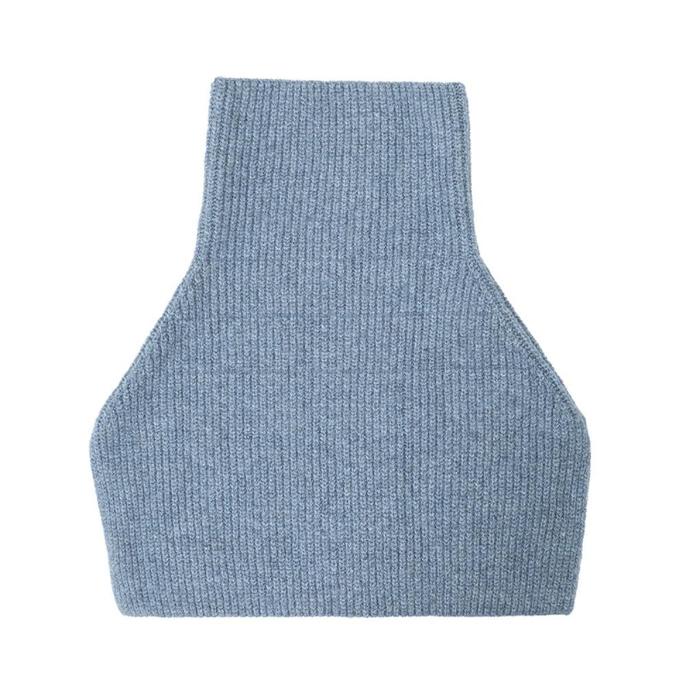 Turtleneck Women Cape High Neck High Neck Scarf Simple Knitted Pullover Shawl Women