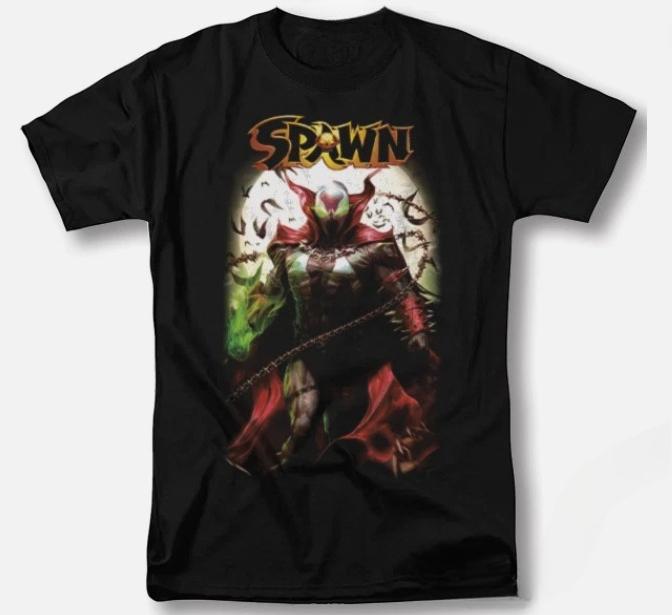 Винтажная футболка с графическим дизайном Футболка Spawn 90-х Фильм Классика Ретро