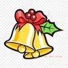 Christmas Bell Jingle Bell Iron On Heat Transfer Printing Vinyl Patches Sticker for Clothes DIY Appliques Washable Patches
