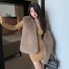 Autumn and Winter Imitation Fox Fur Vest Women's Coat Medium and Long Vest Thickened Snow Rabbit Hair