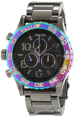 Nixon The Black Dial SS хронограф кварцевые часы 42-20 женские A037-1698