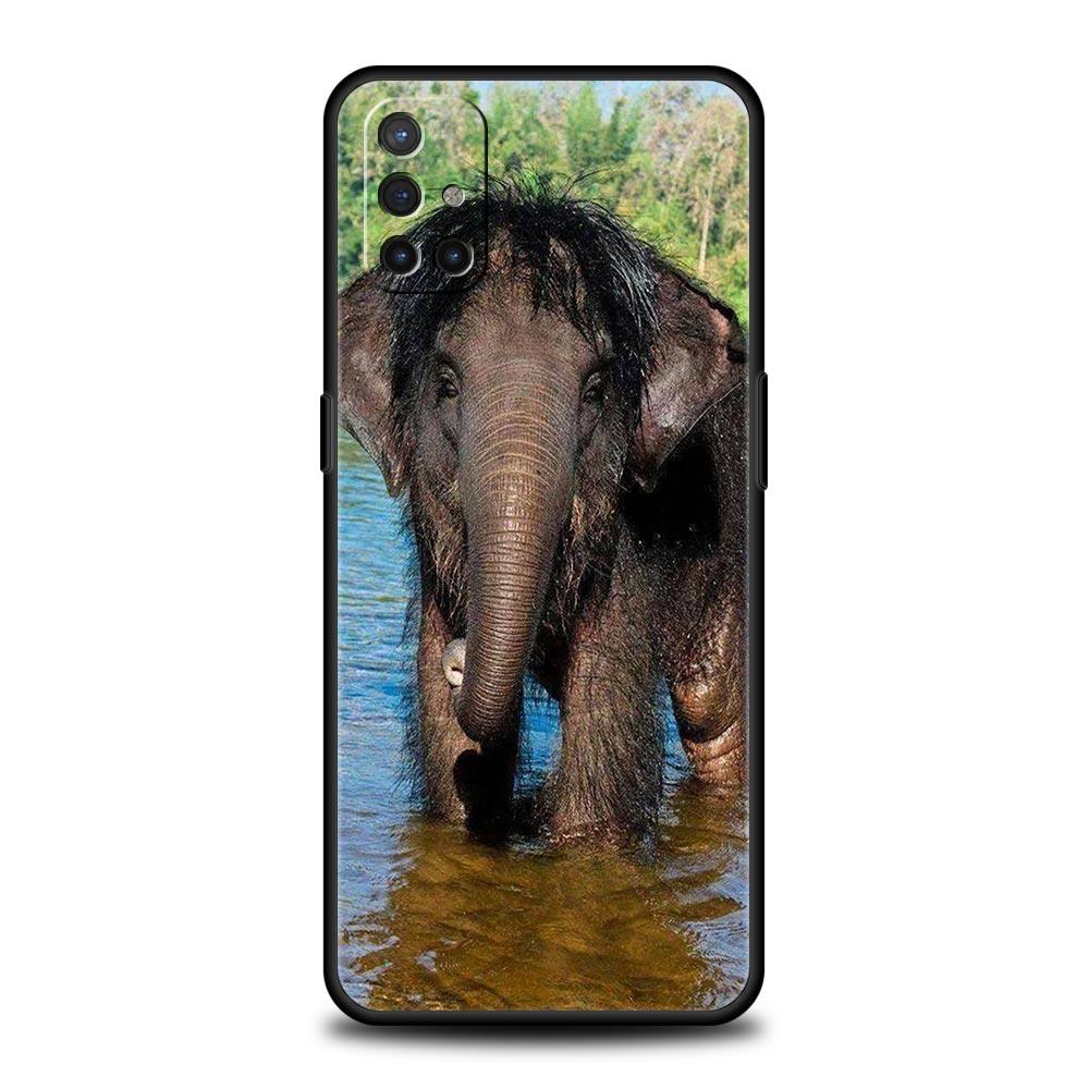 Креативный чехол для телефона Animal Elephant для OnePlus 12 11 10 9 8 7 7T Pro 12R 10R 9RT 9R 8T Nord N100 N200 N10 2T CE 2 5G Мягкий чехол