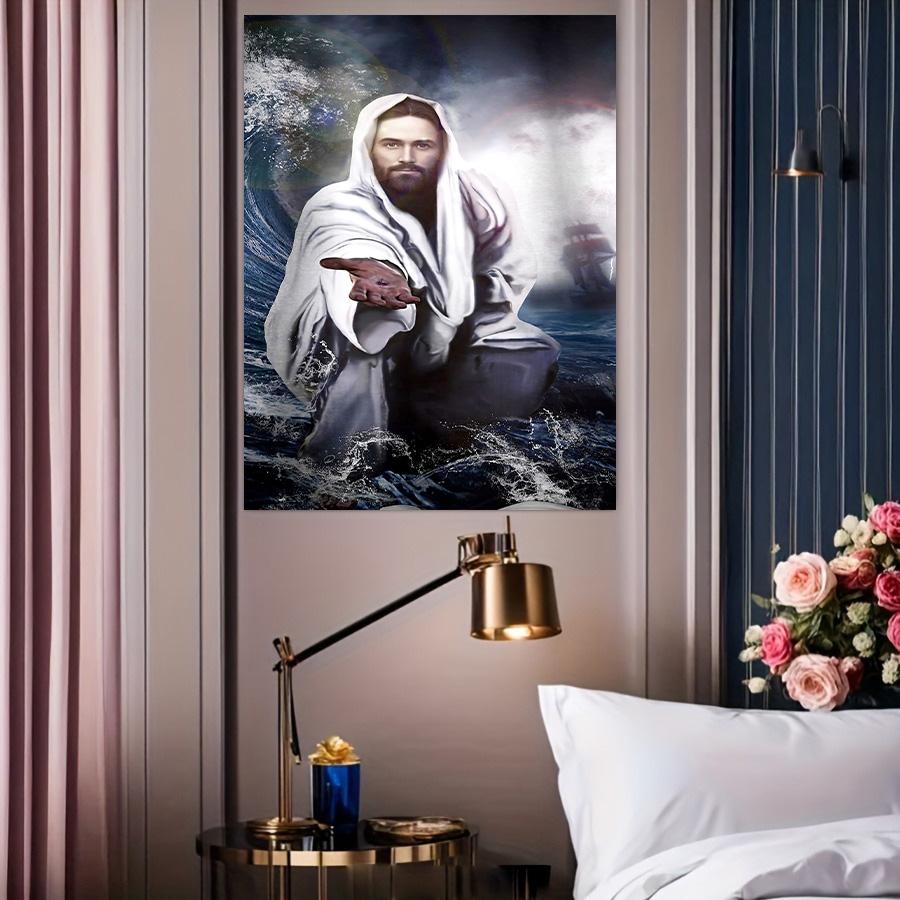Минималистичное Настенное Искусство Католический Христианский Святой Иисус HD Печать на Холсте Постер Декор для Дома Спальни Гостиной