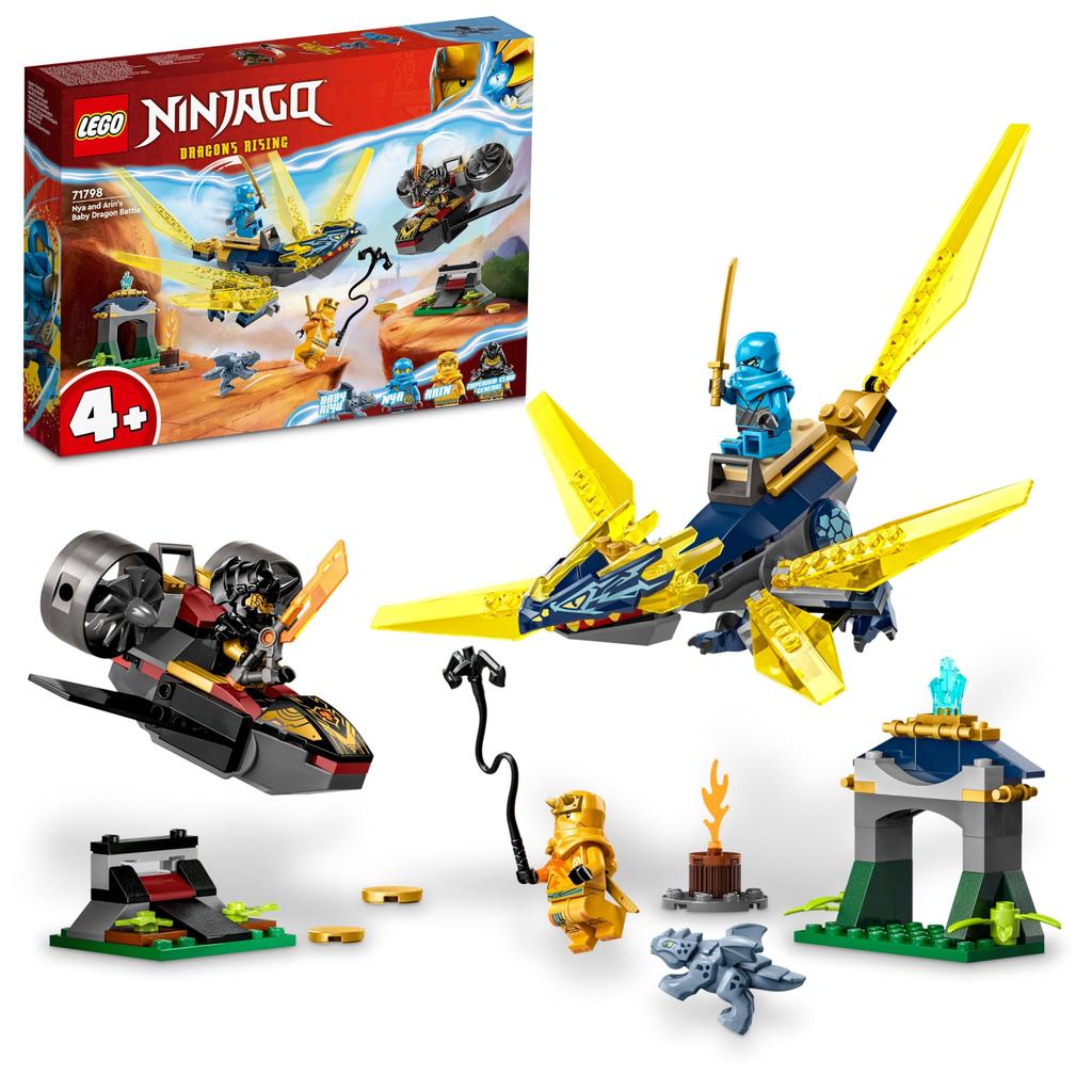 LEGO 71798 Nya and Baby Dragon Battle Arin's - New.