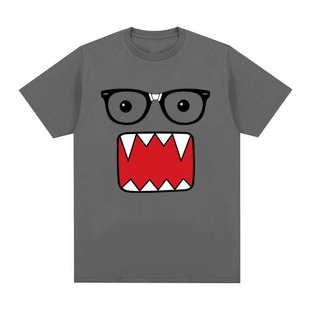 Domo Kun Смешные Юмористические Футболки Мужские Женские Хлопковые Повседневные Футболки Харадзюку Круглый Вырез Короткий Рукав Летняя Футболка Уличная Одежда Топы