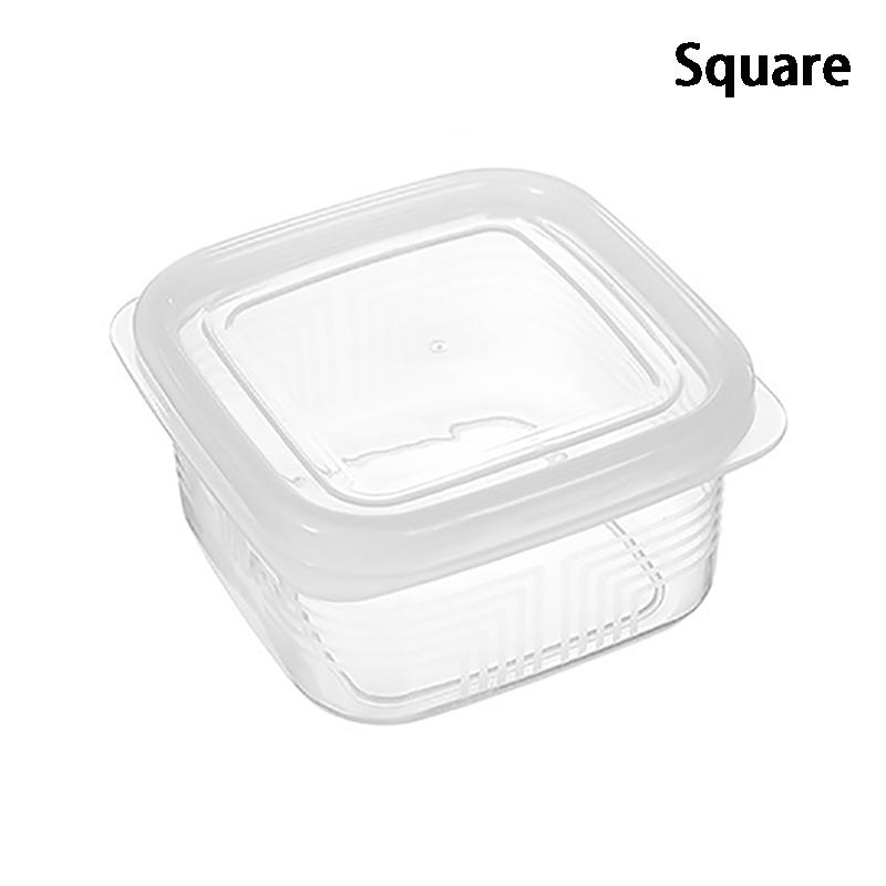 Frozen Meat Storage Box Portable Refrigerator Fruit Vegetable Fresh-Keeping Organizer Box Transparent Cheese Container Kitchen