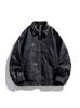 Batch Autumn and Winter Lapel Leather Jacket American Retro Contrast Color Leather Jacket Rivet Jacket Leather Top Men's Locomotive