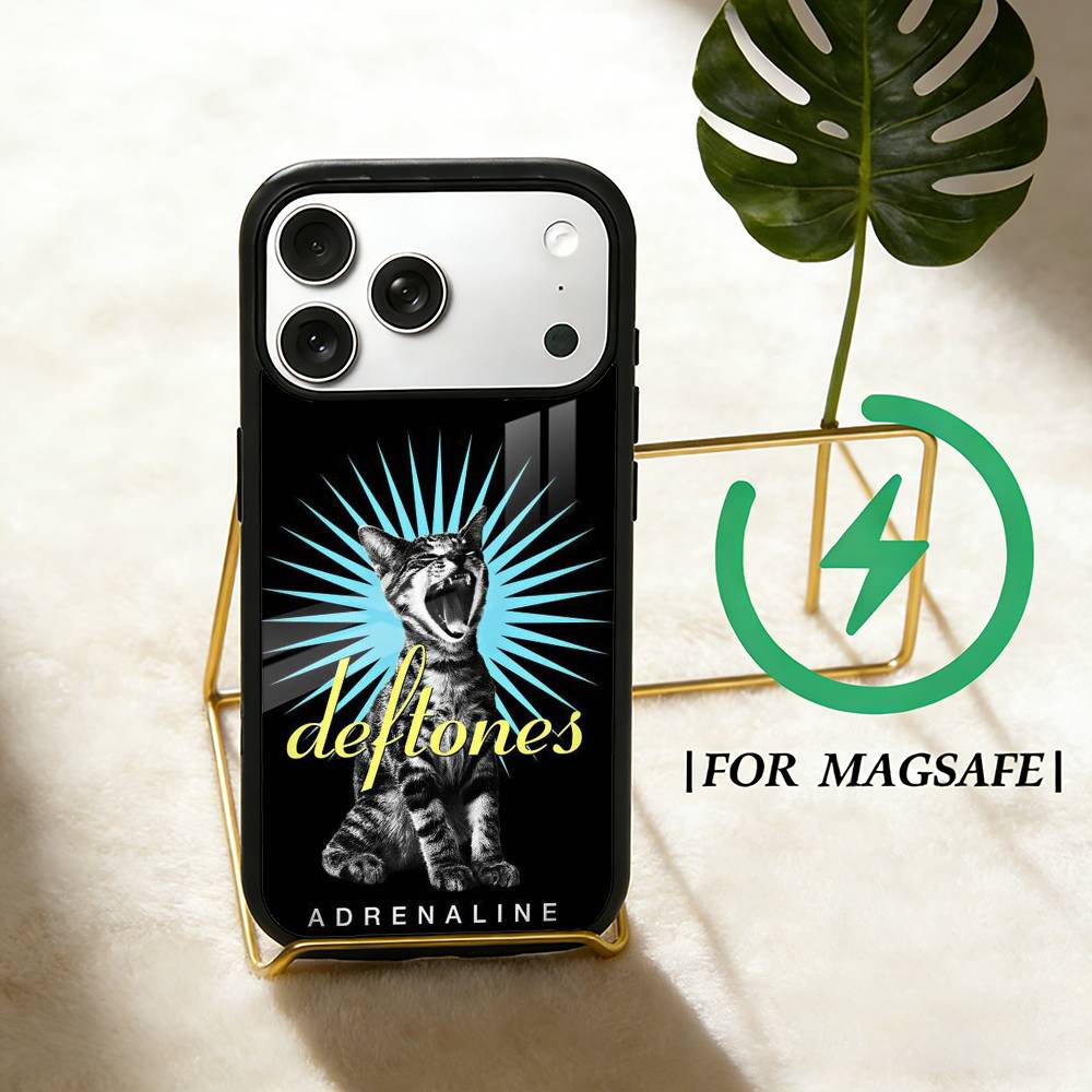 Чехол для телефона Deftones для iPhone 17 16 15 14 13 12 Pro Max Plus для Magsafe Зеркальный Беспроводной Магнитный Чехол