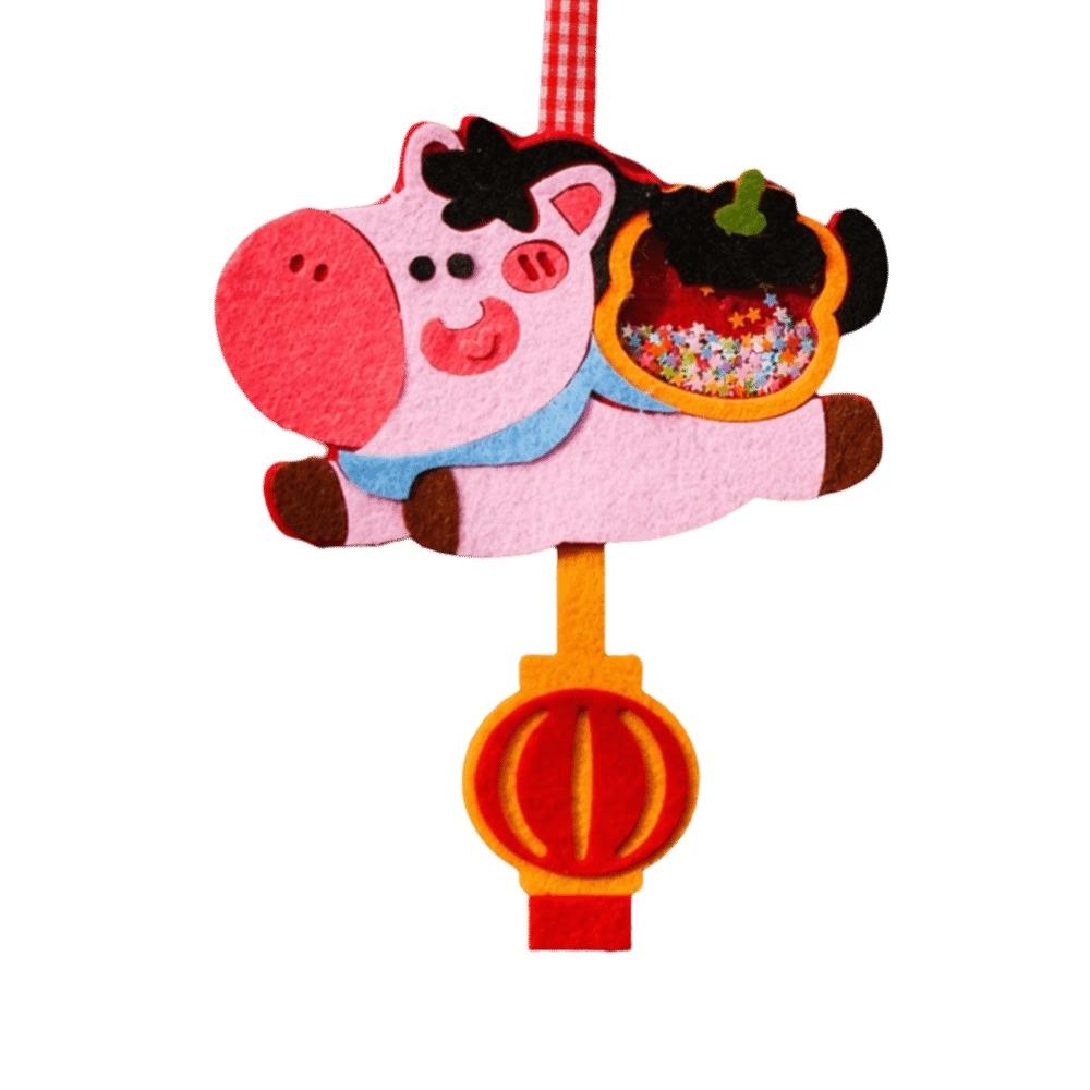 Cartoon Horse Year Decoration Exquisite DIY Spring Festival Pendants Traditional Blessing Lucky Character Pendant