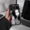Doja Singer C-Cat Silicone Soft Phone Case For IPhone 17 16 15 14 Plus 13 12 Mini 11 Black Cover