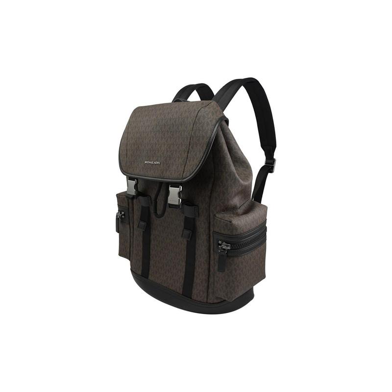 MICHAEL KORS Hudson Presbyopia Casual Flip Design Polyester Hiking Bag School Bag Backpack Backpack Large Men's Brown