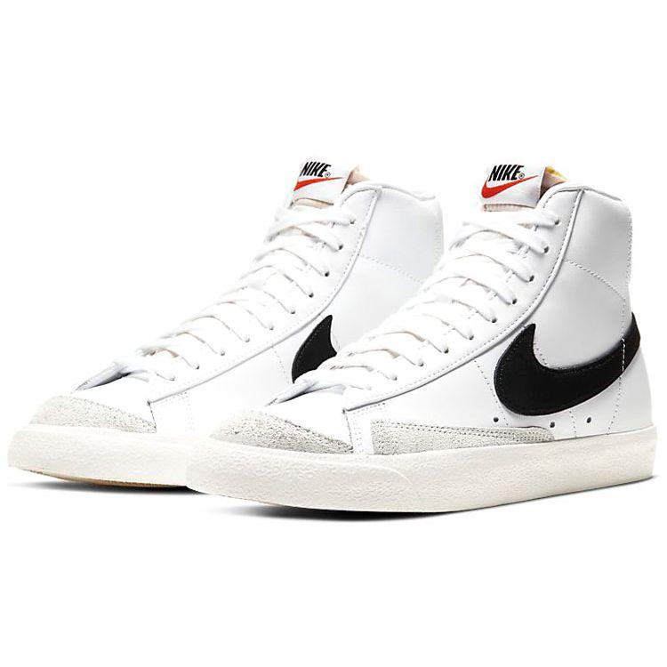 Nike Blazer Mid 77 Vintage Белые Черные Женские Кроссовки CZ1055-100
