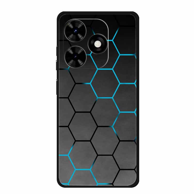 Чехол для Tecno Spark Go 2024 Роскошный ТПУ Силиконовый Мягкий Задний Чехол Чехлы для Телефона для Tecno SparkGo 2024 BG6 Ударопрочный Цветок Fundas