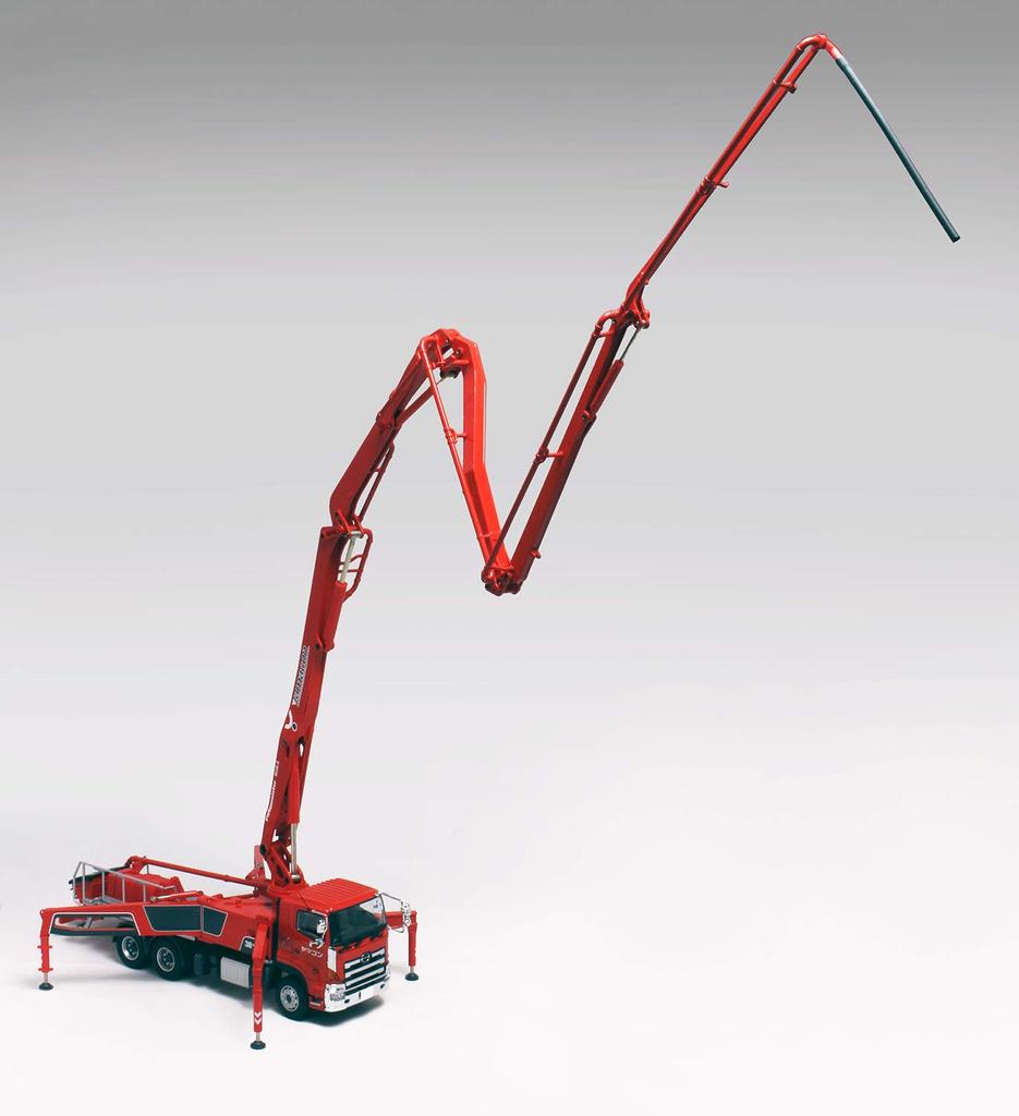 Platts Putz Meister Бетононасосный грузовик Shin Godzilla Спецификация взвода специальной строительной техники Окрашенная модель Полный продукт 1/50 M38-5