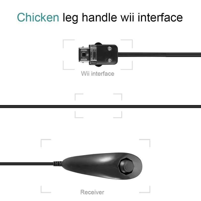 Проводной Nunchuck для консоли Nintendo Wii / Wii U Беспроводной пульт ДУ без Motion Plus Геймпад для аксессуаров Wii