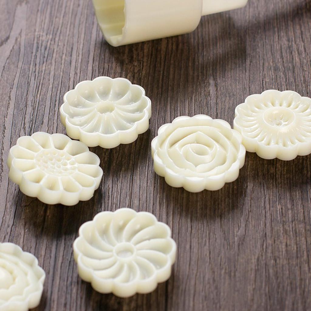 Мощные формы для лунного пирога своими руками, круглые цветочные квадраты, традиционный фестиваль середины осени