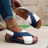 Fashion Women Wedges Sandals Summer New Fashion Sandals Comfortable Lightweight Casual Sandals Shallow Outdoor Beach Shoes for Women