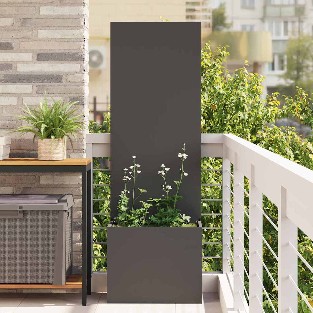 Garden Privacy Screen Canvas Black 50 x 150 cm