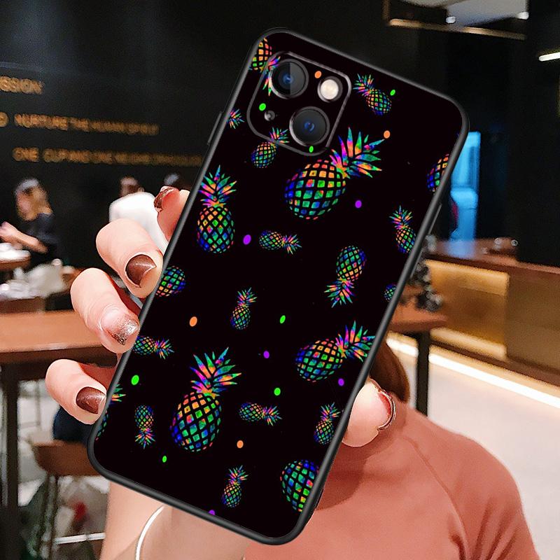 Tropical Pineapple Phone Case For iPhone 16 Pro Max 15 14 13 12 11 Pro Max Plus 12 13 Mini XR 16e Funda Cover