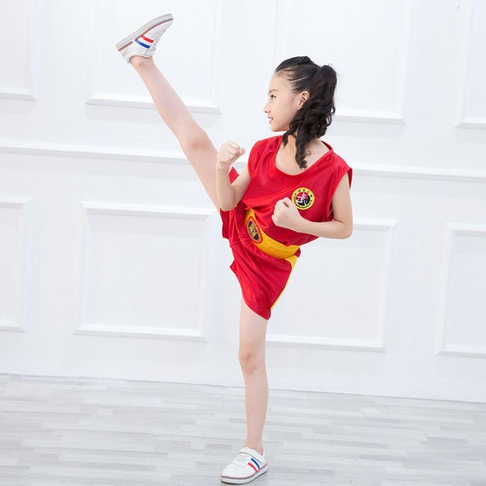 Шорты ММА Шорты Муай Тай и Футболки Майка Униформа Санда Костюм для Кикбоксинга Дракона Детские