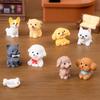 Resin Animal Figurines Cartoon Micro Landscape Ornaments Cute Dog Figurines Miniatures  Garden