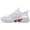 Yixing Lite Versatile Round Toe Comfortable Non-Slip Wear-Resistant Low-Top Casual Shoes Women Sneakers White Red AGCT236-3