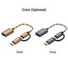 Кабель USB OTG 2 в 1 Тип C Micro USB к USB 3.0 Адаптер Плетеный Дизайнерский Кабель для Передачи Данных Совместим с Andriod