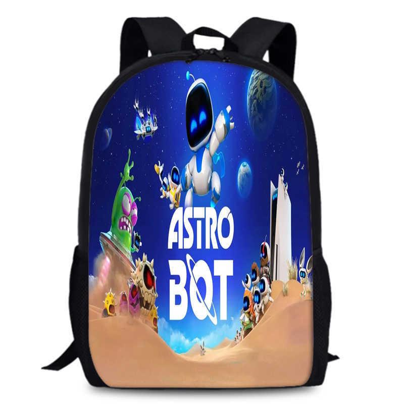 Универсальный рюкзак Astro Bot 15 дюймов с модным принтом и удобными лямками