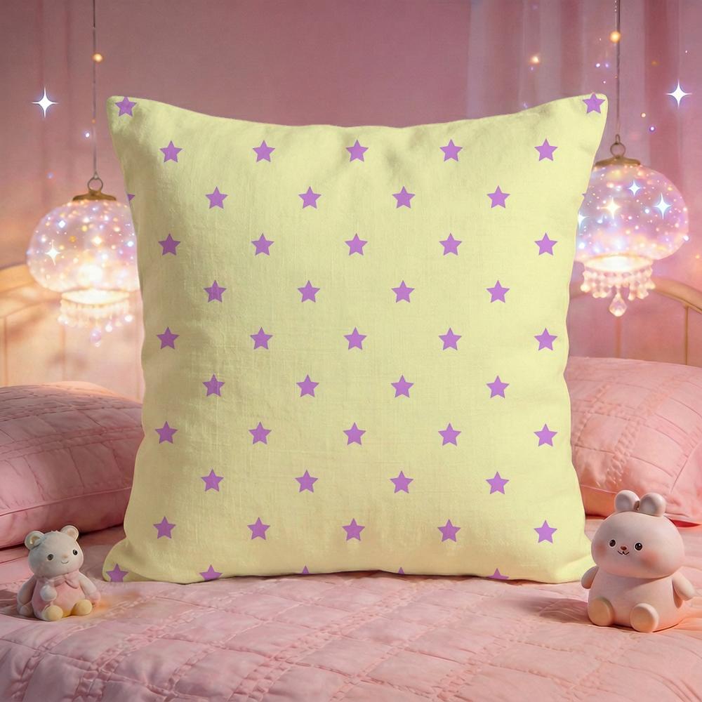 Magic Star Background Cushion Cover Premium Comfort Reversible Pillow Cove Two in One Design for Any Room  Car Interior
